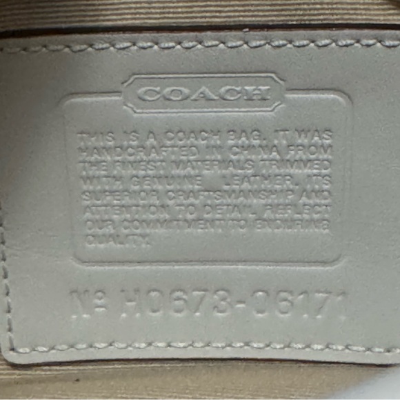 Coach Navy and White mini soho purse - Picture 10 of 11